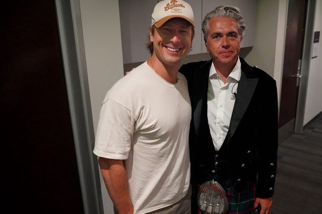 Glen Powell and Lorne Balfe