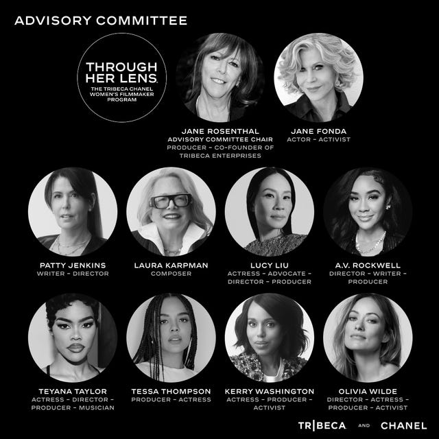 Jane Rosenthal, Jane Fonda, Patty Jenkins, Laura Karpman, Lucy Liu, A.V. Rockwell, Teyana Taylor, Tessa Thompson, Kerry Washington, and Olivia Wilde
