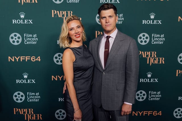 Scarlett Johansson and Colin Jost
