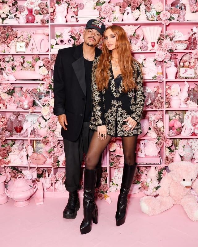 Evan Ross and Ashlee Simpson