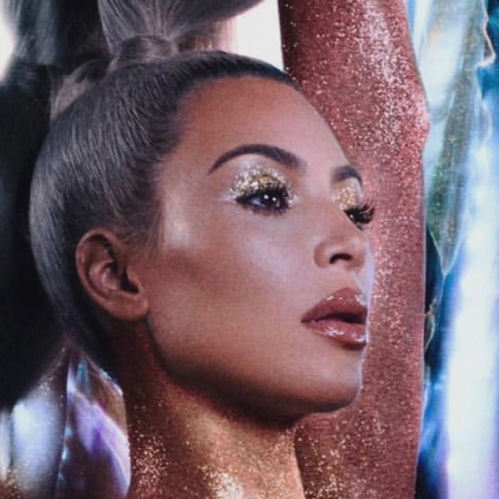Kim Kardashian Shares NSFW Nearly Nude Pic From Her Body Glitter Photo Shoot