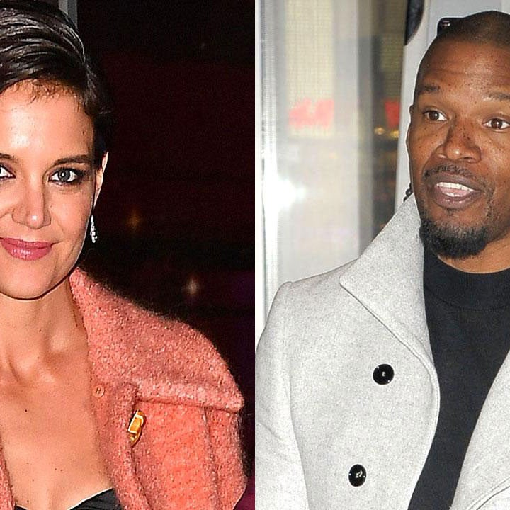 Katie Holmes Sits on Jamie Foxx's Lap in Rare Show of PDA: Pic