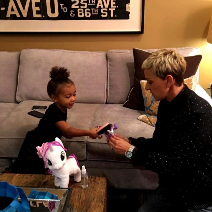 North West Sweetly Shares Her 'My Little Pony' Toys With Ellen DeGeneres