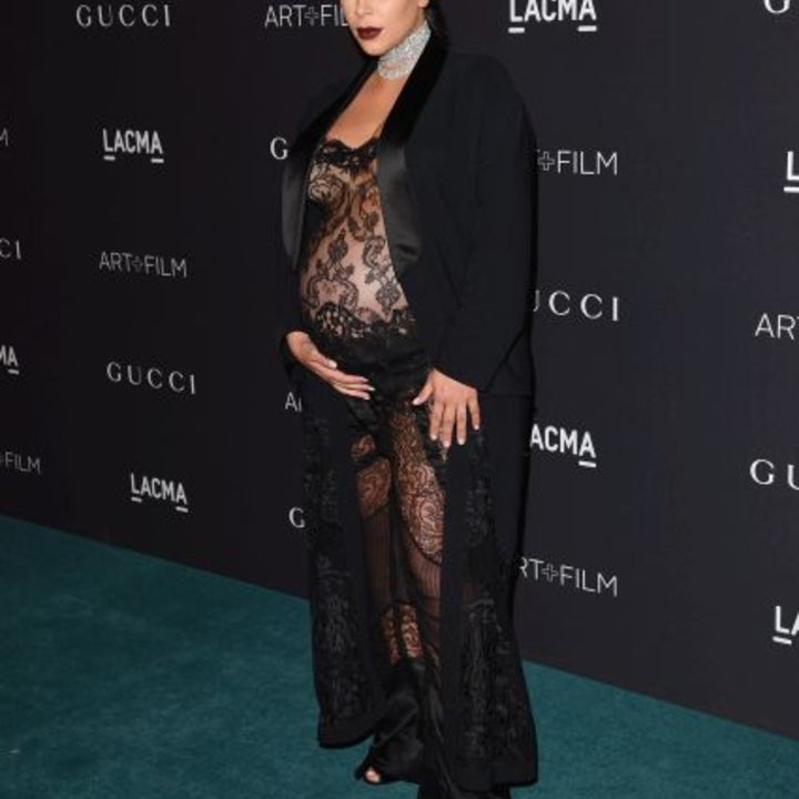 Kim Kardashian Flaunts Baby Bump In Another Sheer Outfit at LACMA Art+Film  Gala | Entertainment Tonight