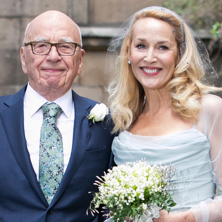 Rupert Murdoch and Jerry Hall Tie the Knot -- See The Supermodel's Gorgeous Blue Wedding Gown!