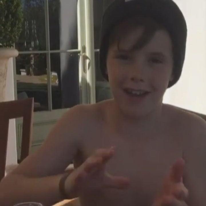 Cruz Beckham Adorably Performs 'Cups' While Victoria and David Cheer Him On