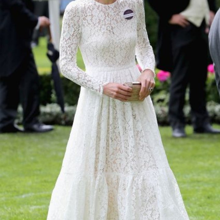 chinese dress ladies White Princess Kate Middleton Lace Cocktail Dress Knee Length Prom Cel –  Hoprom