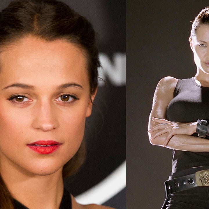 EXCLUSIVE: Alicia Vikander Opens Up About Stepping Into 'Icon' Angelina Jolie's Boots for 'Tomb Raider' Reboot