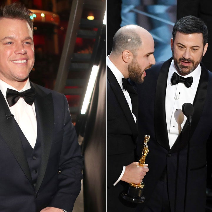 EXCLUSIVE: Matt Damon Blames Oscars Flub on Host Jimmy Kimmel: 'They Got What They Paid For'