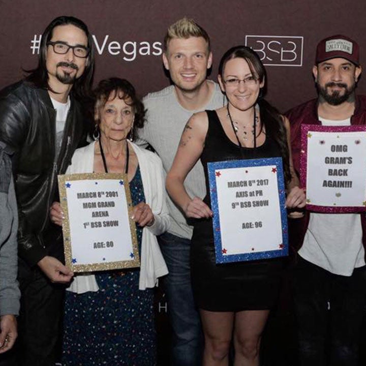 EXCLUSIVE: See a 96-Year-Old Backstreet Boys Fangirl Meet Her Idols: 'They Keep Me Young!'