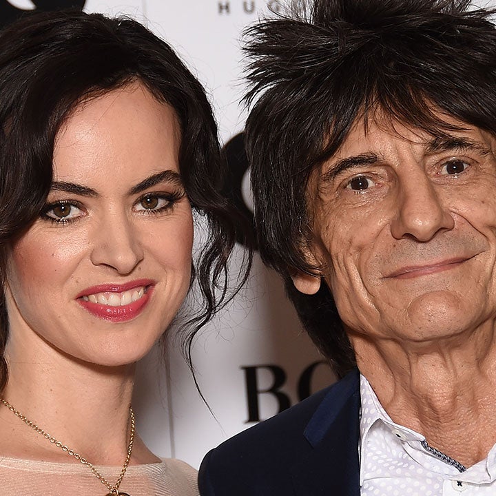 Rolling Stones Rocker Ronnie Wood Packs on the PDA With His 39-Year-Old Wife