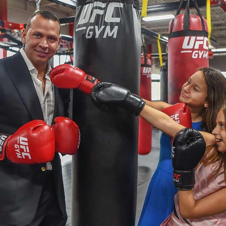 NEWS: Alex Rodriguez Opens a UFC Gym With His Daughters' Help -- But Where Was Jennifer Lopez?