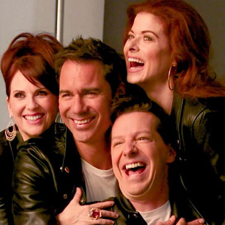 WATCH: 'Will & Grace' Cast Celebrate First Day on Set With Ribbon Cutting, Set Pics and Make-Outs -- Watch!