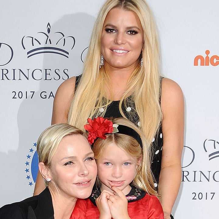 Jessica Simpson and Her Adorable Daughter Maxwell Meet Princess Charlene of Monaco at Gala: Pics!