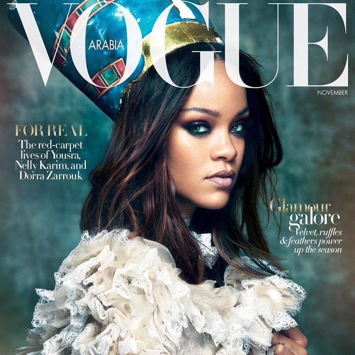 Rihanna Channels Queen Nefertiti for 'Vogue Arabia' 