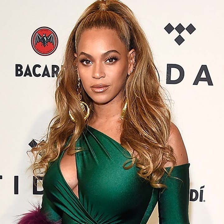 Beyonce Looks Red Hot in Vintage 'Vogue' Top and Body-Hugging Skirt