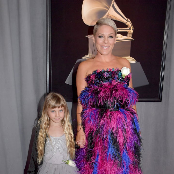 Pink Walks the GRAMMYs Red Carpet With Adorable Daughter Willow