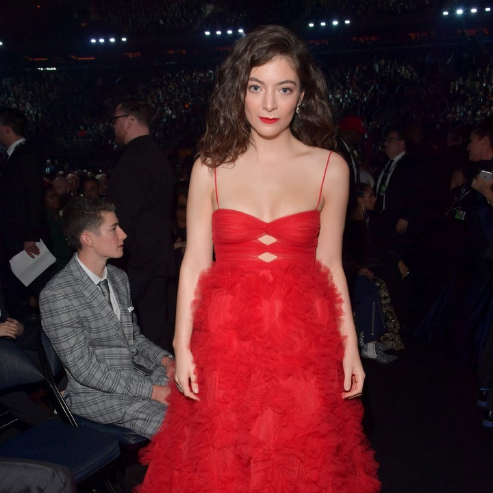 Lorde Accessorized Her Stunning GRAMMYs Look With a Poem -- and a Flask