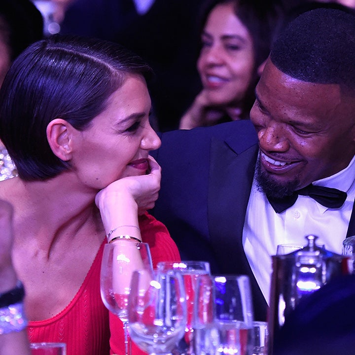 Katie Holmes Looks Smitten With Jamie Foxx in Rare Public Appearance at Pre-GRAMMYs Bash: Pics!