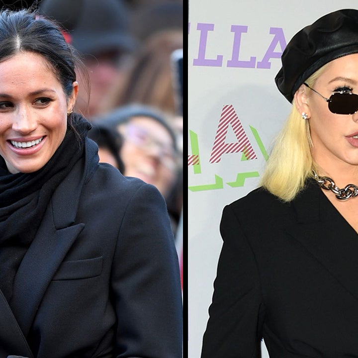 Meghan Markle and Christina Aguilera Rock the Same Coat Just Days Apart -- See the Pic!