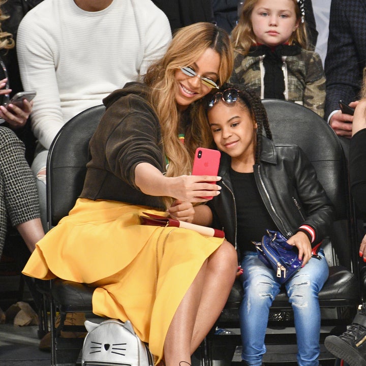 Beyonce and Blue Ivy Take Sweet Selfies at NBA All-Star Game