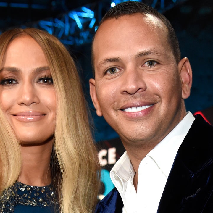 Jennifer Lopez Kisses Alex Rodriguez in the Broadcast Booth on MLB Opening Day