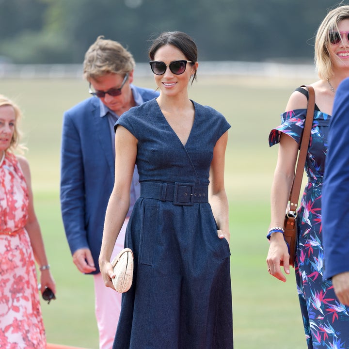 Meghan Markle Pulls Off Casual Royal Style in an Elegant Denim Dress -- Shop Her Look! 