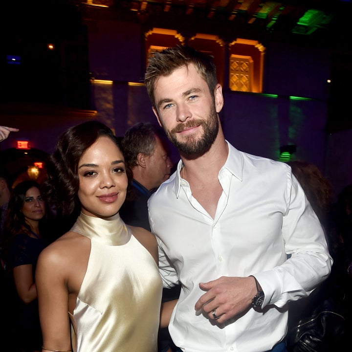 Chris Hemsworth and Tessa Thompson Sport Suits in the Desert in New Pic From 'Men in Black' Set