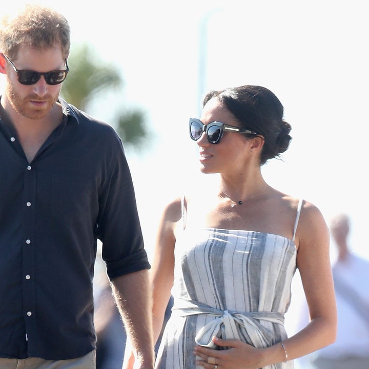Meghan Markle Cradles Baby Bump as She and Prince Harry Visit Fraser Island During Royal Tour