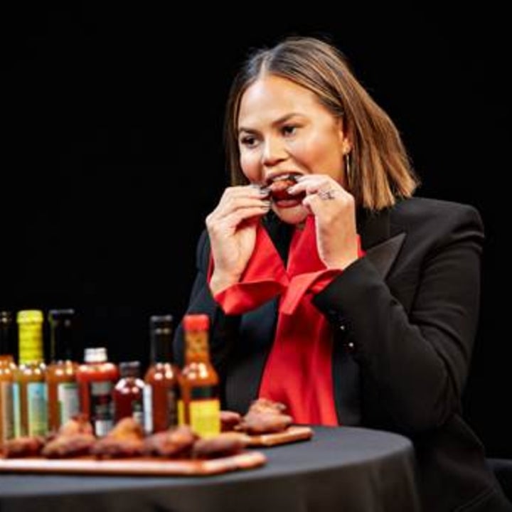 Chrissy Teigen Talks Threesomes and Twitter Wars While Downing Spicy Wings on 'Hot Ones'