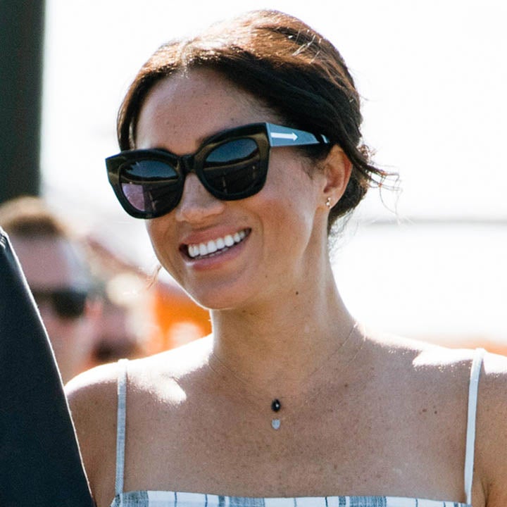Hurry! Meghan Markle's Chic Striped Dress With Daring Slit Is Still Available to Shop 