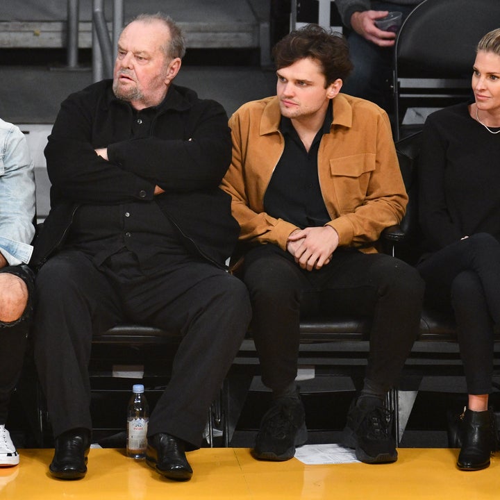 Jack Nicholson and Son Ray Sit Courtside to Cheer on LA Lakers