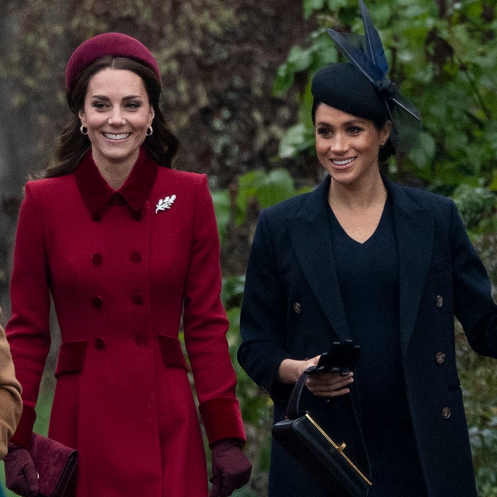 Meghan Markle & Prince Harry Are All Smiles With Prince William & Kate Middleton at Christmas Day Service