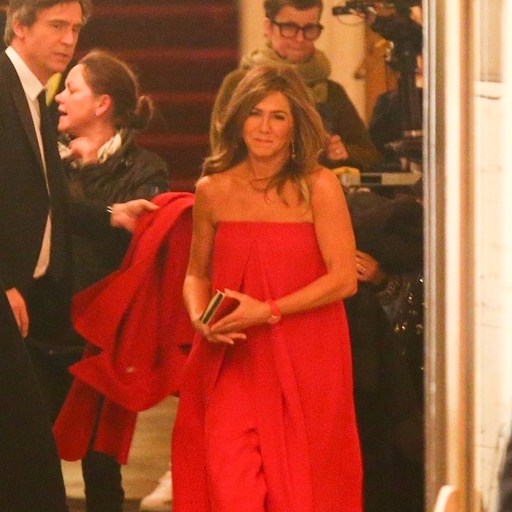 jennifer aniston red valentino dress The original 'it' girl Jennifer Aniston wearing a 1999 Valentino silk slip dress This dress will be available at our Private Shop Event this Friday Dec 8th & Saturday Dec 9th