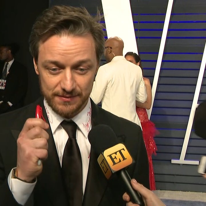 James McAvoy's Shirt Is Covered in Celebrity Signatures at Oscars