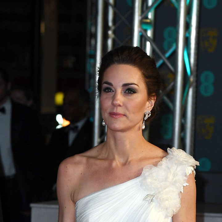 Kate Middleton Stuns in Off-the-Shoulder Gown at BAFTAs With Prince William