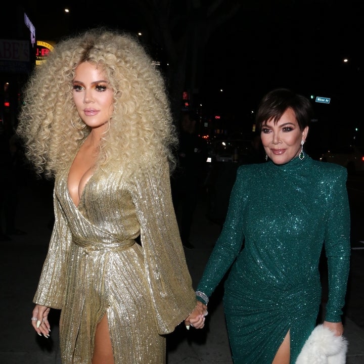 Khloe Kardashian Turns Heads With Big Hair and Skimpy Gold Gown at Diana Ross' Birthday Party