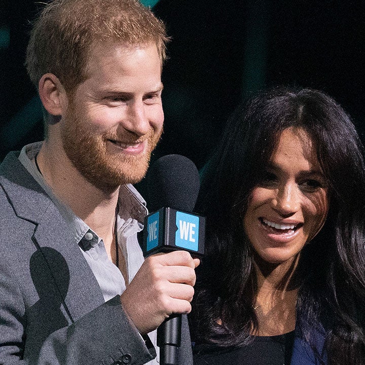 Pregnant Meghan Markle Makes Surprise Appearance With Prince Harry at Youth Event