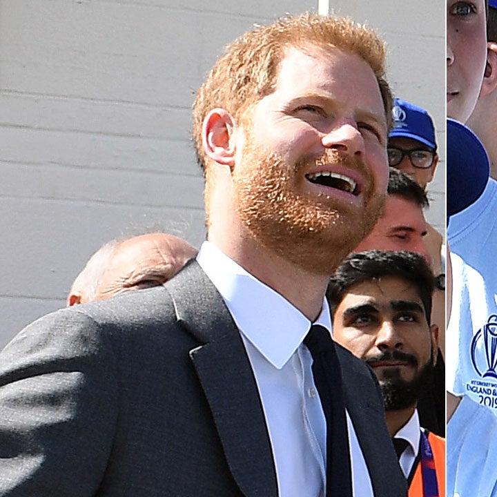 Prince Harry Meets His Little Look-Alike at Cricket World Cup