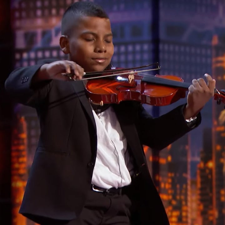 'America's Got Talent': Simon Cowell Celebrates 11-Year-Old Violinist and Cancer Survivor With Golden Buzzer