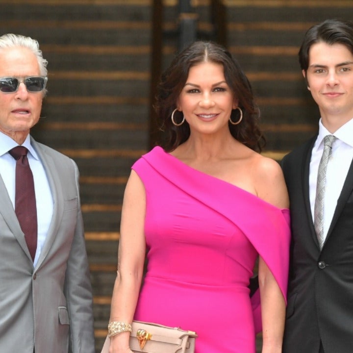 Catherine Zeta-Jones and Michael Douglas' Son Dylan Looks All Grown Up While Proudly Supporting His Mom