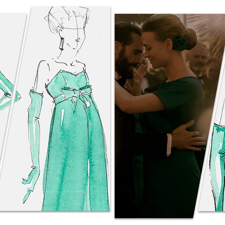 open lace back dress Tuba