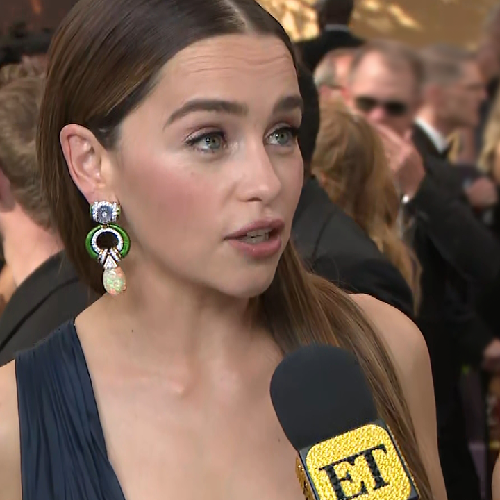 Emmys 2019: Emilia Clarke Says She's Channeling J.Lo in 'Hustlers' on the Carpet 