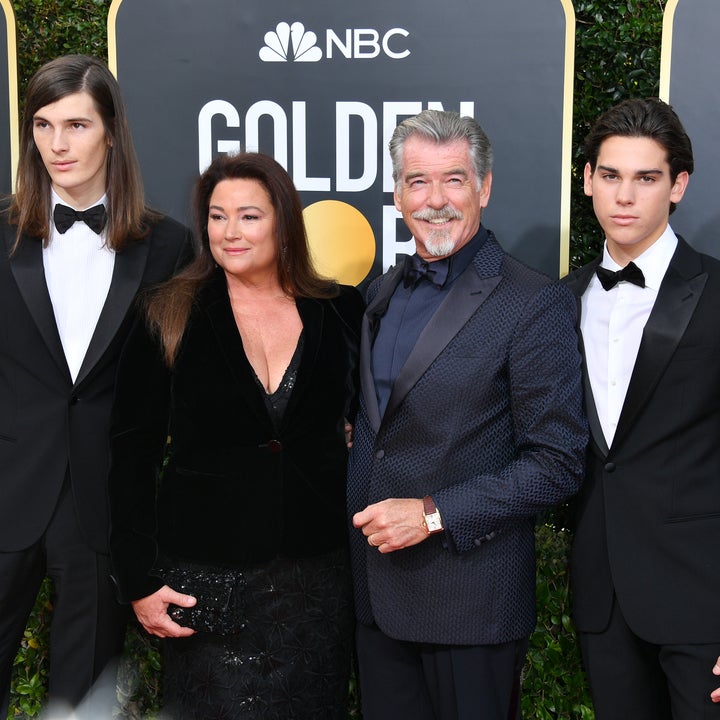 Pierce Brosnan's Sons Dylan and Paris Hit the Red Carpet as Golden Globe Ambassadors