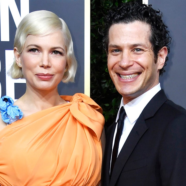 Pregnant Michelle Williams Makes Red Carpet Debut with Fiance Thomas Kail at 2020 Golden Globes