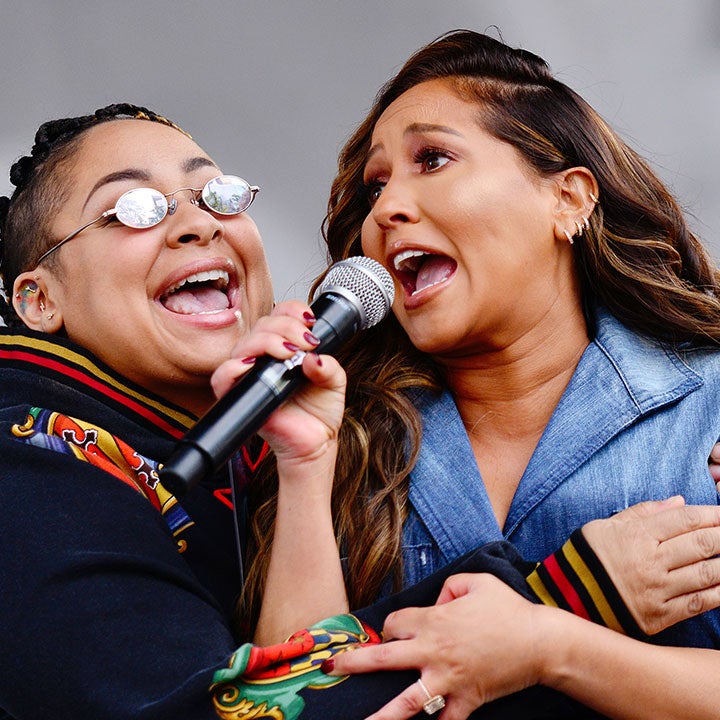 Raven-Symone and Adrienne Bailon Have Mini 'Cheetah Girls' Reunion at the Women's March
