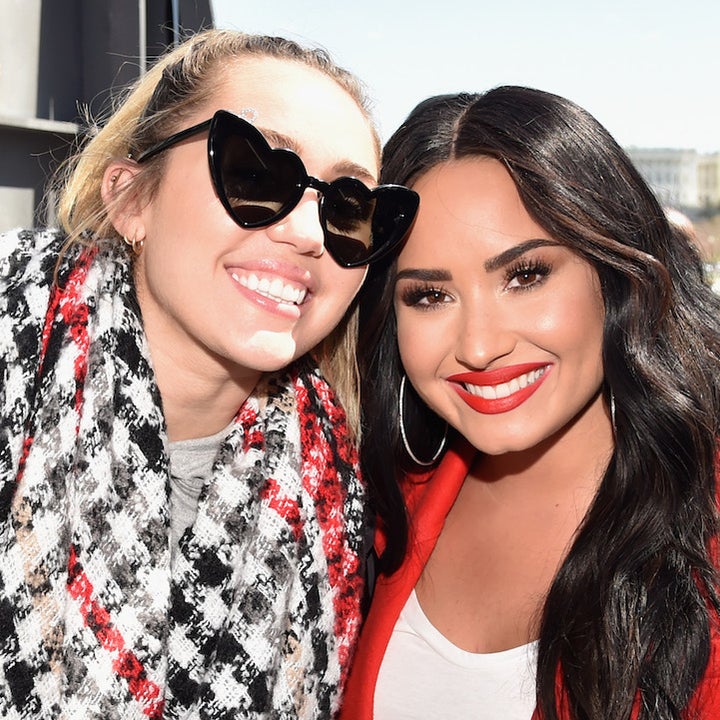Miley Cyrus and Demi Lovato Share Tips on 'Staying Lit' Amid Coronavirus Quarantine