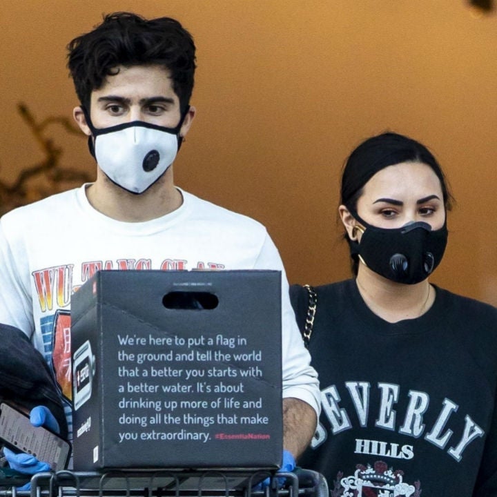 Demi Lovato and Max Ehrich Go Grocery Shopping in Masks as They Quarantine Together