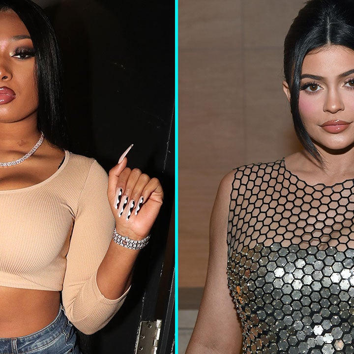 Megan Thee Stallion Hangs Out Poolside With Kylie Jenner