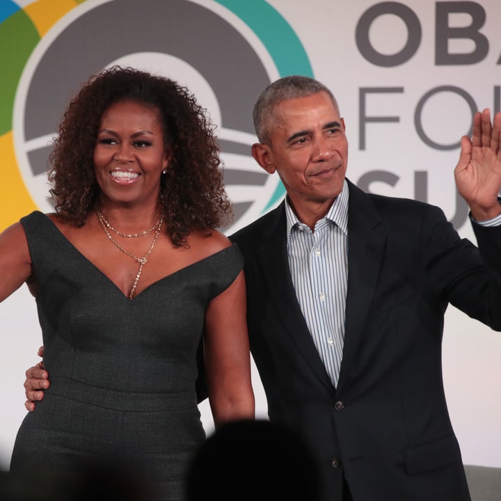 Barack and Michelle Obama Celebrate 28 Years of Wedded Bliss With Hear